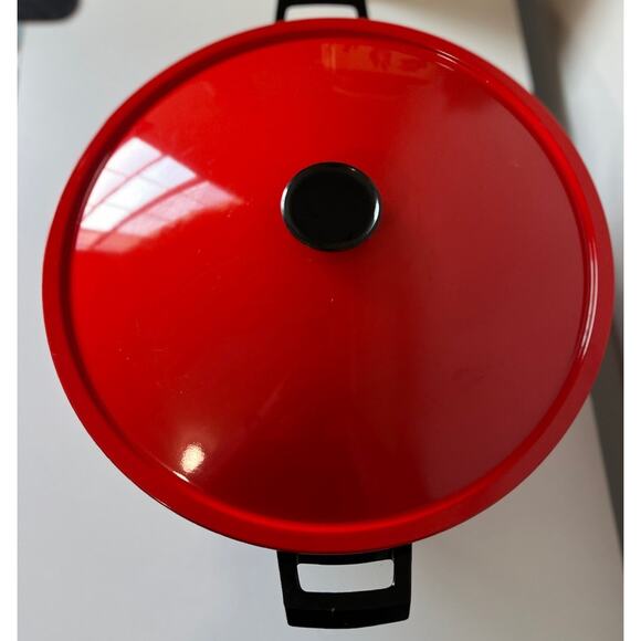Vintage Kenmore MCM Electric 6-Quart Wok Non-Stick Surface Red 15" Works Great - Picture 2 of 8